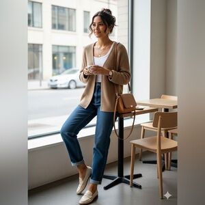 Brax Premium Soft Knit Cardigan - Cotton Blend with Unique Clasp